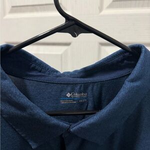 Columbia Men's Tech Trail Polo (Deep Blue)